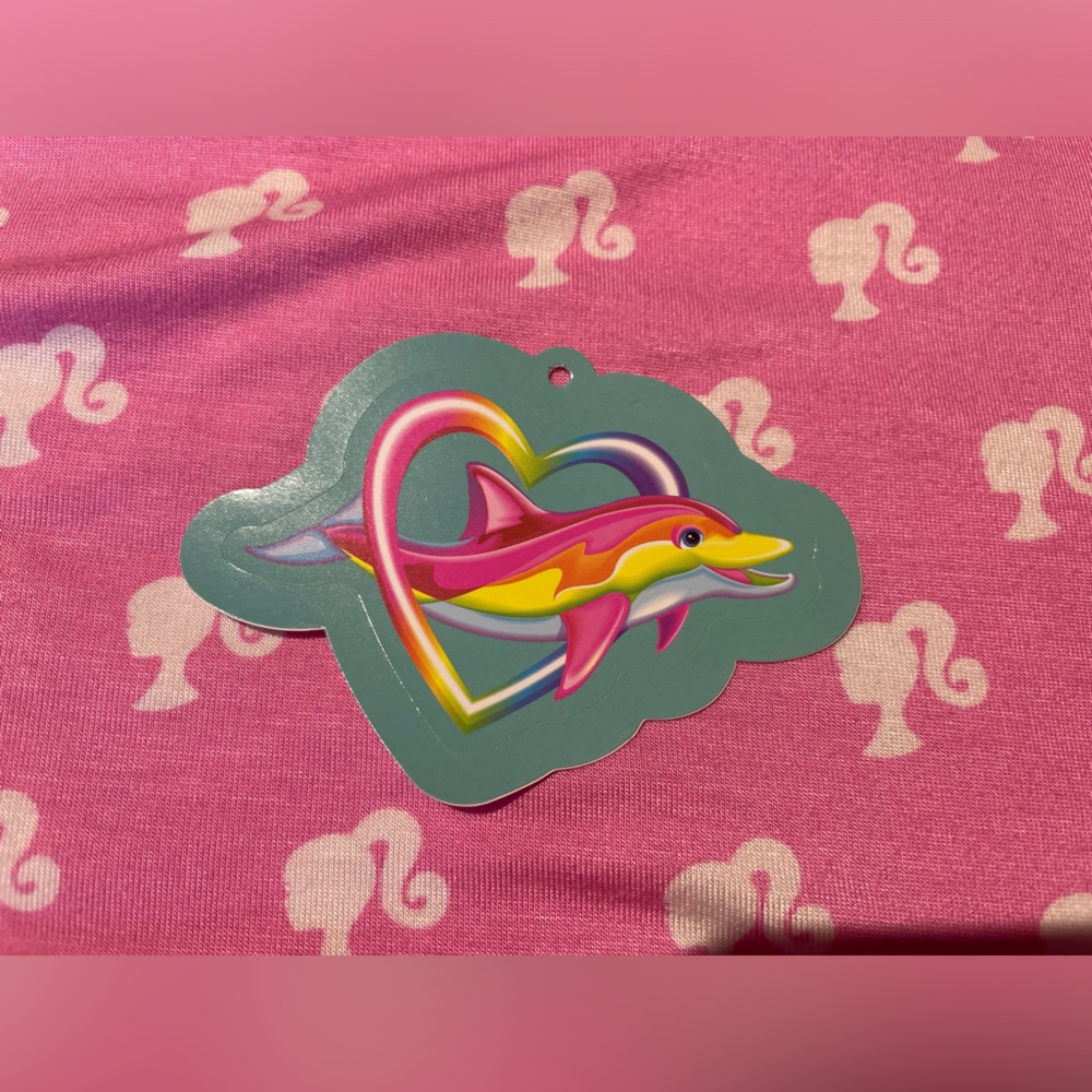 Posh Peanut x Lisa Frank Dancing Dolphin Sticker